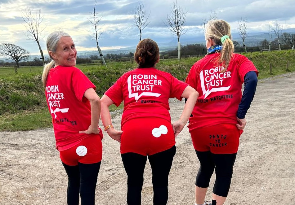 Supporters taking part in a Robin Cancer Trust event